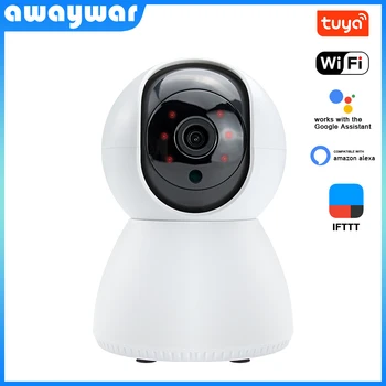 Awaywar Tuya 1080P Casa de Segurança da Câmera do IP de WiFi Áudio sem Fio do CCTV de HD Monitor do Bebê Inteligente de Rastreamento Automático De Visão Noturna