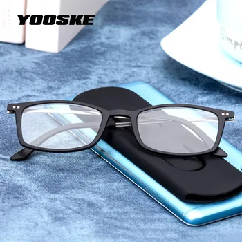 YOOSKE Ultra-fino Óculos de Leitura Homens HD Anti-Luz azul, Óculos de Mulheres do Telefone Móvel Ultraleve High-end Óculos Quadrado