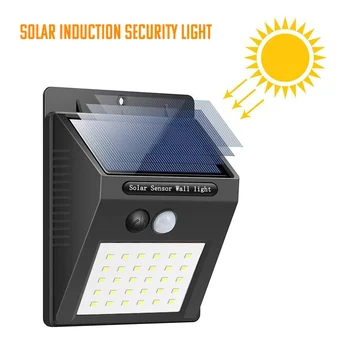 20 DIODO emissor de Luz Solar, a Lâmpada Solar Exterior Posta Solar Impermeável Sensor de Movimento de PIR Luz de Rua para a Decoração do Jardim
