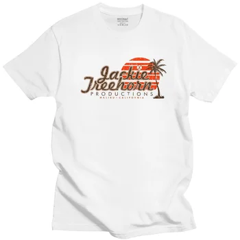 Jackie Treehorn Produções T-Shirt O Grande Lebowski De Algodão De Manga Curta Casual T-Shirts De Gola Redonda Mens Estilo Vintage Tee Tops