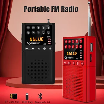Portátil Rádio FM sem Fio Bluetooth alto-Falante Leitor de Música MP3 com a Gravação de Suporte mãos livres TF Cartão de Fone de ouvido USB Jogar