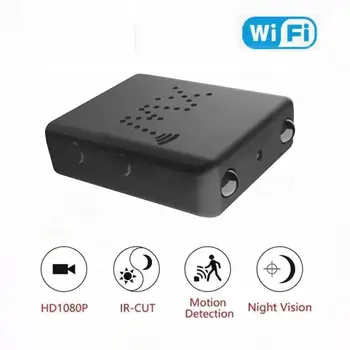 Mini WiFi da Câmera de Vigilância de Visão Noturna Hd XD Câmara Laço de Fita de Vídeo Iv-Função de corte Inteligente da Segurança Home de Proteção Gravador