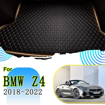 Traseira do carro Tapete Tronco Para o BMW Z4 G29 2018~2022 2 Assento de Couro Impermeável de Tapetes de Carro de Luxo de Couro de Carro do Tronco de Armazenamento Pad Acessórios