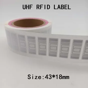 100pcs ISO18000-6C da freqüência ULTRAELEVADA RFID da Impressão Regravável de Longo Alcance, Preço de Fábrica Passivo Eletrônico Rótulo Adesivo etiqueta Etiqueta