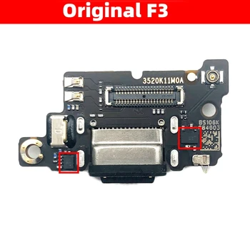 Original Com IC Para Xiaomi Poco F3 Porta USB de Carregamento do cabo do Cabo flexível 33W Carregamento Rápido PWB do Carregador Conector de base de ligação Peças de Tabuleiro