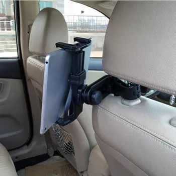 O Assento de carro do Ipad Titular do giro de 360 graus bola de cabeça Ajustável do Assento de Carro Encosto de cabeça de Montagem Suporte para iPad Tablet Galaxy Titular