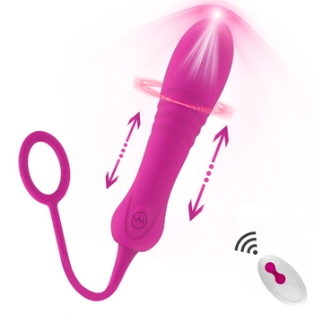 Empurrando Vibrador Vibrador para Mulheres Poderosas Ponto G Clítoris Estimulação Anal 8 de Empuxo Ação Adultos Brinquedo do Sexo Feminino Masturbação