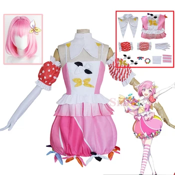 Ootori Uem Vestido de Cosplay anime Projeto Sekai Colorido Fase Traje de Mulher menina Bonito Vestido de roupa de Fantasia Festa de Halloween Uniformes