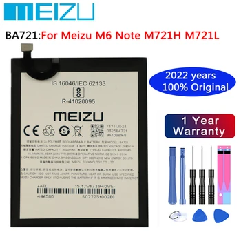 2022 anos 4000Ah BA721 Bateria Para o Meizu M6 Nota Note6 M721H M721L M721Q Alta Qualidade Bateria Original Em Estoque + Ferramentas