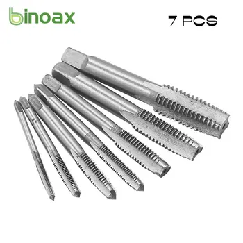 Binoax 5/7Pcs Conicidade do Tubo da Torneira de Metal rosca de Parafuso de M3/M4/M5/M6/M8/M10/M12