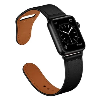 Pulseira de couro Para apple faixa de relógio de 44mm/40mm 42mm/38mm pulseira pulseira de iwatch banda pulseira apple assista 5 4 3 se 6