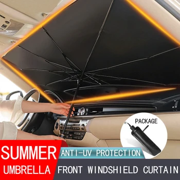 Carro da frente pára-brisa do guarda-sol, Guarda-chuva Quente de Verão Automático Anti-UV, para proteger do Sol a Cortina da Janela Viseira Para o Carro Seadan Hatchback SUV