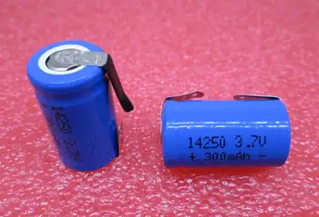 Bateria NOVA 14250 ER14250 LS14250 3,7 V 300mah bateria de lítio Recarregável 1/2 AA baterias Li-ion perna pés do pé