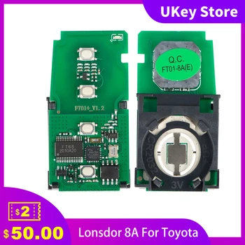 Lonsdor 8A Para a Toyota Lexus Universal, Chave Inteligente para K518 e KH100 Auto Carro Programador da Chave Smart Key Boa Qualidade