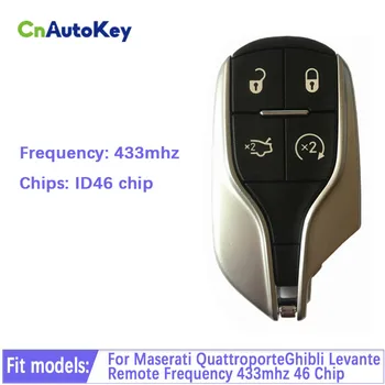 CN089002 de Reposição De 4 Botões Smart-Chave Para Maserati QuattroporteGhibli Levante Remoto Freqüência de 433mhz 46 Chip