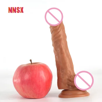 NNSX Realista Vibrador Pênis Plug Anal Forte Otário Masturbação Textura Ponto G Sexsual Soys para Homens Dildosex Brinquedo 18 Sextouse Brinquedo