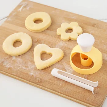 DIY Criativo Donut Molde Donuts Cortador de confecção de Sobremesas, Pão de Corte Criador de Decoração do Bolo de Ferramentas de Cozinha Cozimento Acessórios