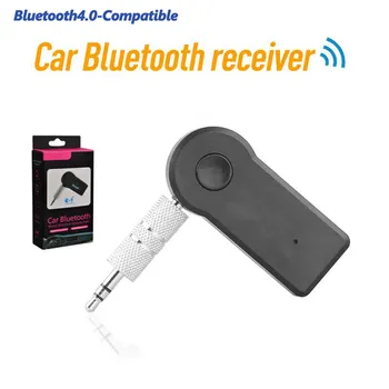 Bluetooth4.0 Compatível com o Receptor de Áudio do Transmissor AUX de 3,5 mm Estéreo Adaptador Receptor do Carro sem Fio Adaptador de mãos livres Chamada de Adaptador de