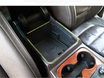 ABS, apoio de Braço, Caixa de Armazenamento de Caixa de Console com Esteira para VW Touareg 2011-2017 Recipiente Bandeja do Organizer Acessórios