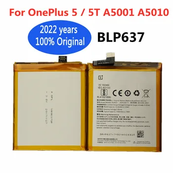 Alta Qualidade Original a Bateria do Telefone BLP637 de 3300mAh Capacidade de Bateria de Substituição Para OnePlus 5 A5001 Um Plus 5T A5010 Baterias