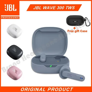 Original JBL Onda 300TWS sem Fio Bluetooth Fones de ouvido de Música de Fone de ouvido para Jogos de Esportes Executando o Fone de ouvido com Microfone + Grátis