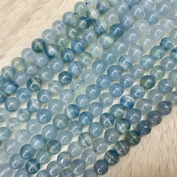 azul Argentina Calcita grânulos de pedra natural gem esferas de pedra para fazer jóias vertente 15 