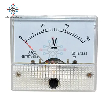 Profissional DC 0-30/0-50 V Analógico Volts Painel de Tensão Medidor de Voltímetro Medidor de