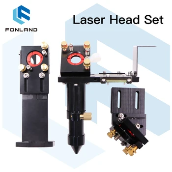 Laser de CO2 Conjunto de Cabeça de Lente D20 Comprimento do Foco 50.8/63.5/101.6 mm Integrativa de Montagem Diâmetro.25 de Espelho para a Máquina de Corte a Laser