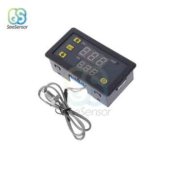 Digital LED o Controlador de Temperatura AC220V DC 5V 12V 24V Termostato -60~500℃ K-tipo M6 Termopar Sensor Sonda de Saída de Relé 10A