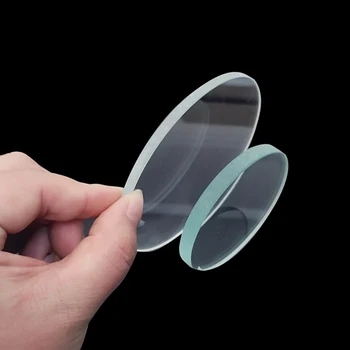 Blindados de Têmpera de Vidro vidro Temperado stalinite Plat Lente Espessura de 5mm de Alta resistência à Temperatura Lente 2PCS