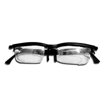 Dial Ajustável Óculos de Foco Variável para Computador a Leitura da Visão à Distância de Óculos de Foco Variável Preto Óculos de Armação Unissex