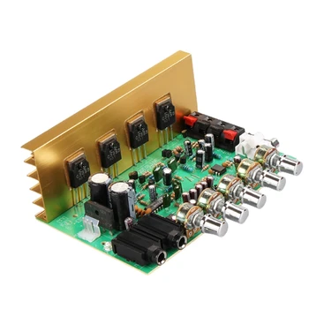 Amplificador de áudio da Placa hi-fi de Reverb Digital Amplificador de Potência de 100W pré-amplificador de Áudio Traseira de Amplificação de som