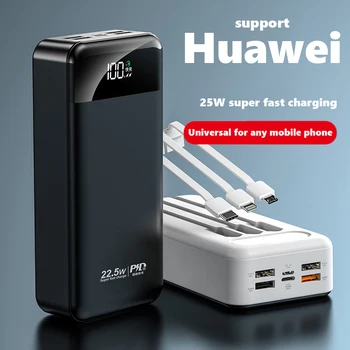 Banco do poder 100000mAh com 22,5 W PD Carregamento Rápido Powerbank Carregador de Bateria Portátil PoverBank para IPhone 13Pro Xiaomi Huawei