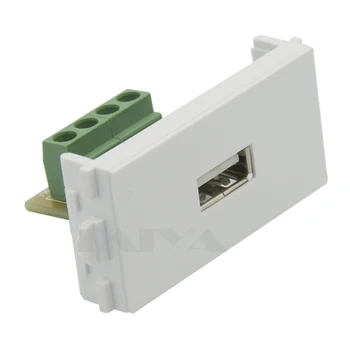 USB placa de Parede conector USB traseira com conexão a parafuso