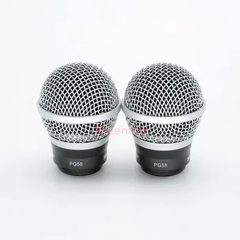 2PC Microfone Cartucho Bola de Cabeça Para PG58 sem Fio Microhone Acessórios de Reposição de pára-Brisas de Malha Estúdio de Gravação