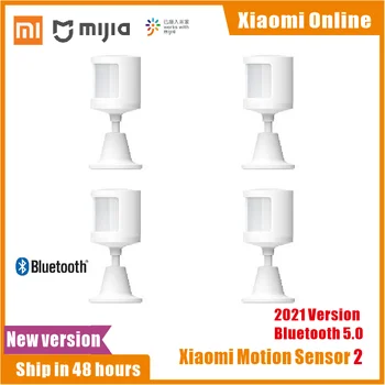 2021 Mais Novo Xiaomi Mijia Sensor De Movimento 2 Corpo Humano Sensível A Luz Ambiente Escuro Transdutor De Suporte Bluetooth Trabalhar Com Mijia