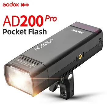 Godox AD200Pro TTL 1/8000 HSS com Built-in 2.4 G sem Fio X Sistema de Exterior Luz do Flash com 2900mAh Lithimu Bateria