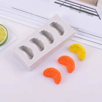 3D Laranja Pétala de Moldes de Silicone para Sabonete Vela Fazendo Cera Kits de Sobremesa de Fermento Molde de Vela Perfumes, Decoração