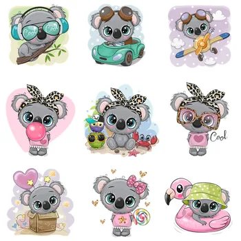Koala bonito dos desenhos animados de Patch em Roupas, adesivos para Revestimentos de Ferro no DIY Camiseta para Crianças Hoodies /Moletom na Roupa, Decoração Personalizada