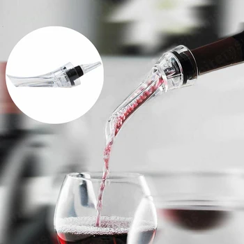Creaive Vinho Decanter Vinho Tinto Aeração Bico Bico Decanter Aerador De Vinho Rápida Aeração Derramando Ferramenta De Bomba Filtro Portátil