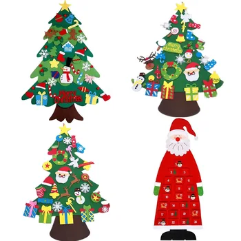 DIY Senti Árvore de Natal Feliz Natal Decorações Para a Casa De 2022 Cristmas Enfeite de Natal de Navidad Presentes Papai Noel Árvore de Ano Novo