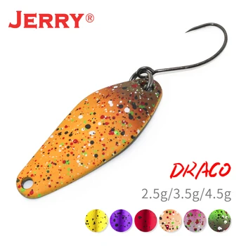 Jerry Draco UL de água Doce Colher de Metal Isca de Pesca Jigging Iscas 2.5g3.5g4.5g Artificial Giratório Rígido Iscas Para a Truta Baixo