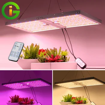 Espectro completo de LED Crescer Luz Com Escurecimento&Timming Função Dobrável Phytolamp Para as Plantas de efeito Estufa de Hidroponia Cresce a Lâmpada