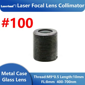 G7 Vidro Asféricos focal da lente D=7mm FL=8mm para RGB Laser 400nm-700nm com M9*0.5 Quadro Colimador