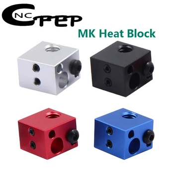 CNCFEP 5pcs MK Bloco Aquecido Impressora 3D de Peças Heatblock de Calor de Alumínio do Bloco Para Maketbot J-cabeça Extrusora Hotend 16*16*12mm