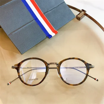 Thom Marca TB908 Ultra-leve de Titânio Óculos de Armação de Mulheres Retro Rodada Prescrição de Óculos, e a Miopia Óptico de Óculos óculos