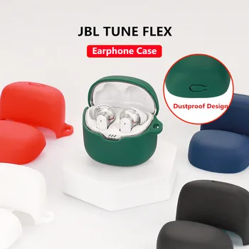 Fone de ouvido de Silicone Case Capa Para JBL SINTONIA FLEX Soft sem Fio Bluetooth Fone de ouvido Caixa-carregador capa Protetora Com Gancho