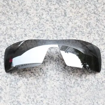 E. O. S Polarizada Avançado de Substituição de Lentes para Oakley Oil Rig Óculos de sol - Prata Chrome Polarizada Espelho