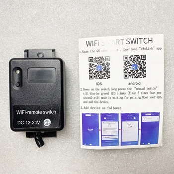 eWelink Android IOS App wi-Fi Módulo de Controle de Saída do Relé de 12V NÃO NC COM Uso com Porta Elétrica de Bloqueio Remoto Opcional Controler