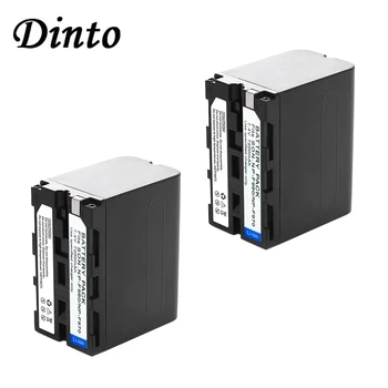 Dinto 2pcs 7200mAh 7.4 V NP-F950 960 970 Substituição de Bateria para Câmera Digital SONY F550 F570 F330 MC1500C HD1000C